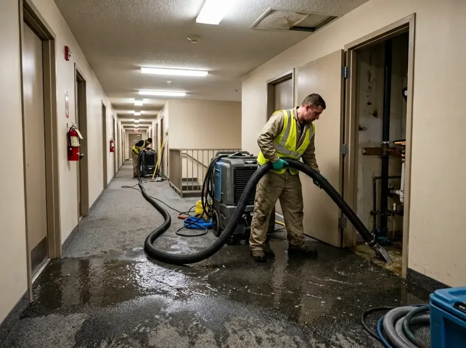 multi-unit-apartment-hallway-f-005 — frequently asked questions, Emergency Burst Pipe Water Extraction & Removal in Homeland…